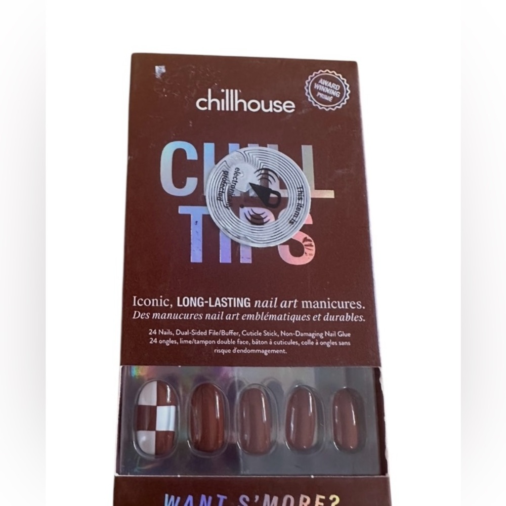 Urban Outfitters Chillhouse Chill Tips Modern Press On Nail Tips “Want S’more” - Picture 2 of 11